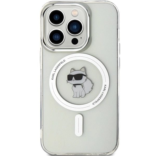 Karl Lagerfeld IML Choupette MagSafe deksel til iPhone 14 Pro Max - gjennomsiktig