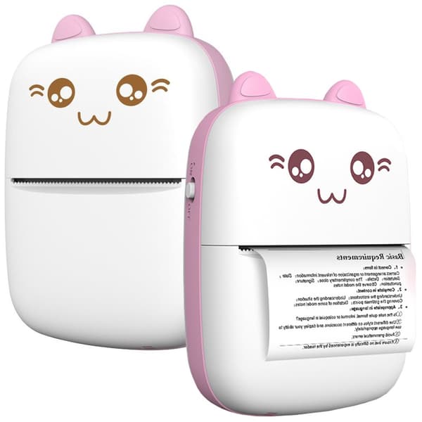 HURC9 Mini Cat termisk skriver - rosa