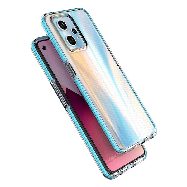 SPRING CASE TIL REALME 9 PRO+ / REALME 9 SILIKONECOVER MED RAMME, SORT