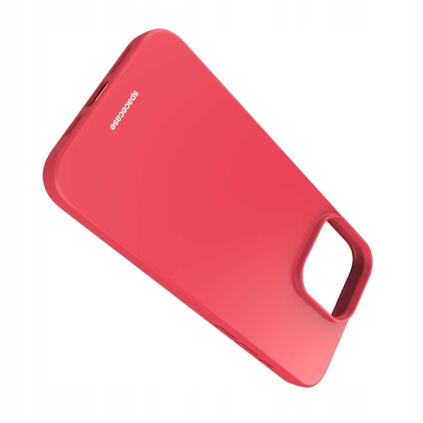 Spacecase Silikonfodral För Iphone 15 Pro Max Rött Skydd