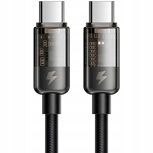 MCDODO USB-C-KABEL APPLE MACBOOK SNABBLADDING USB TYPE C 100W 1M LED