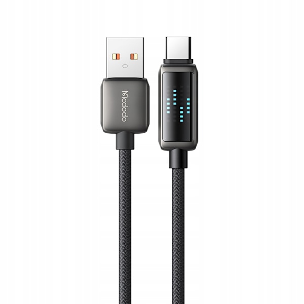 MCDODO USB-C SNABBLADDNINGSKABEL FÖR SAMSUNG XIAOMI TYP C 6A 100W 1M LED