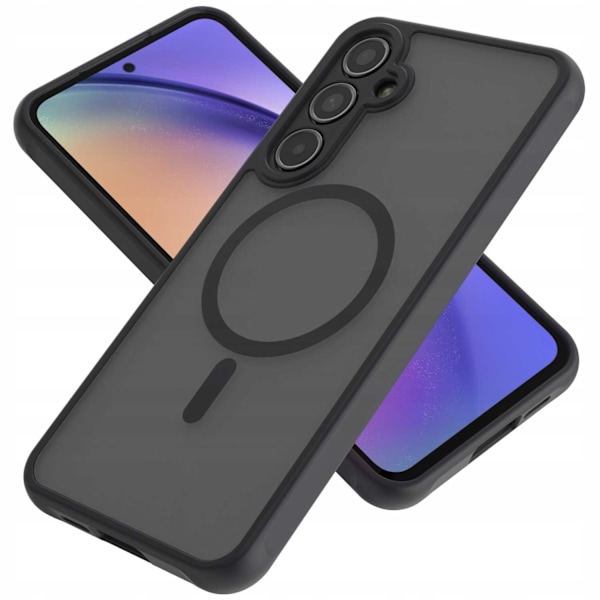 Spacecase Case Hybrid Case För Samsung Galaxy A35 5G Svart