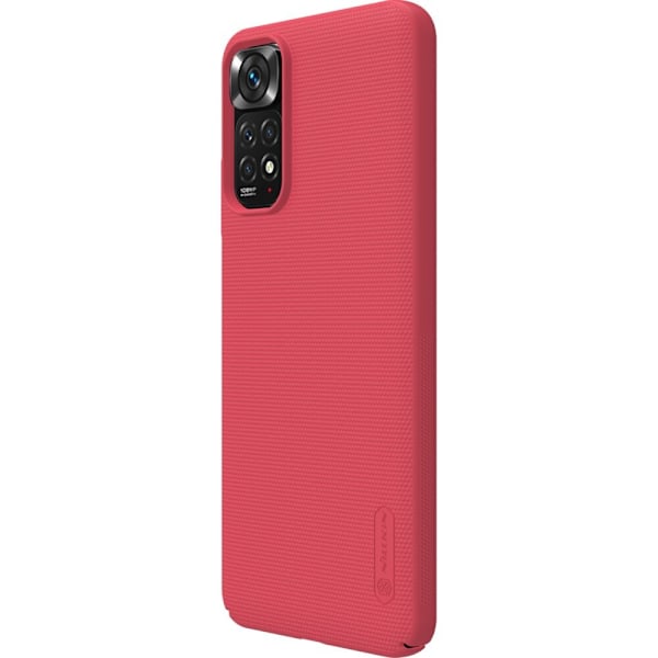 Nillkin Super Frosted Shield forsterket deksel + stativ Xiaomi Redmi Note 11S / Note 11 rød