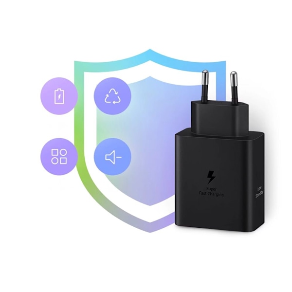 Samsung Power Adapter Duo EP-T5020XBEGEU nettverkslader 2x USB-C 50W - svart