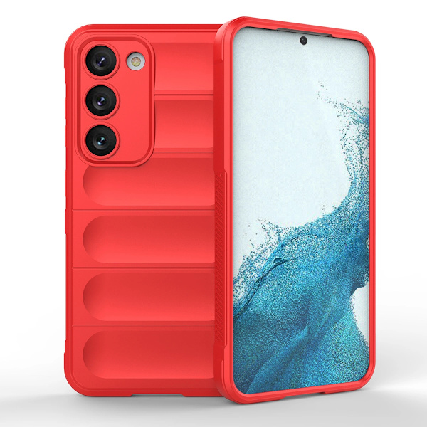 MAGIC SHIELD COVER TIL SAMSUNG GALAXY S23+, FLEKSIBELT, PANSRET COVER, RØDT
