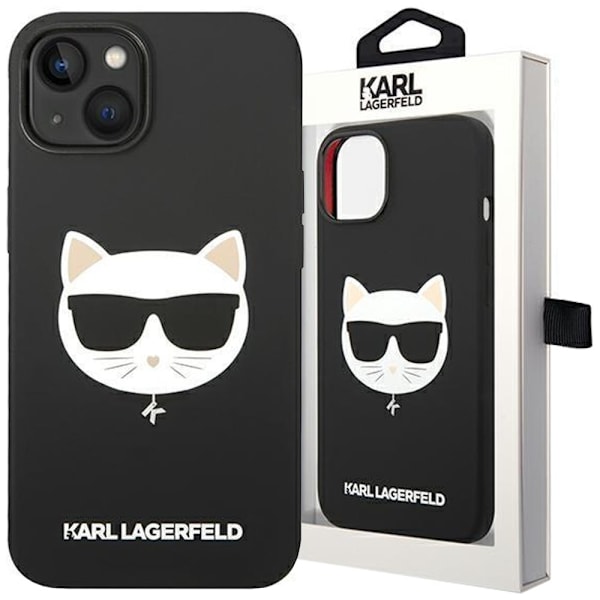 KARL LAGERFELD SILIKONE CHOUPETTE HEAD MAGSAFE ETUI TIL IPHONE 14 PLUS - SORT