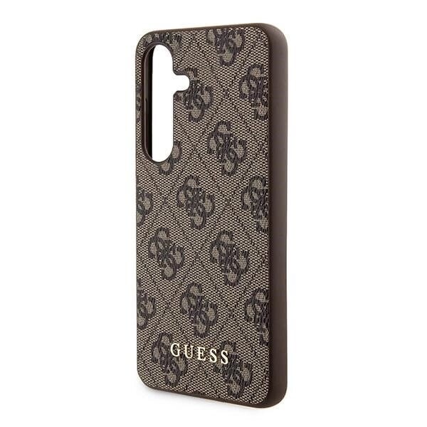 Guess 4G Metal Gold Logo Deksel til Samsung Galaxy A35 - Brun