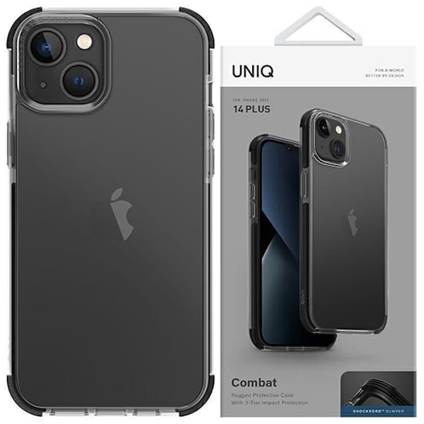 UNIQ Combat iPhone 14 Plus 6.7 deksel svart/kullsvart