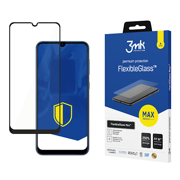 SAMSUNG GALAXY A40 SORT - 3MK FLEXIBLEGLASS MAX