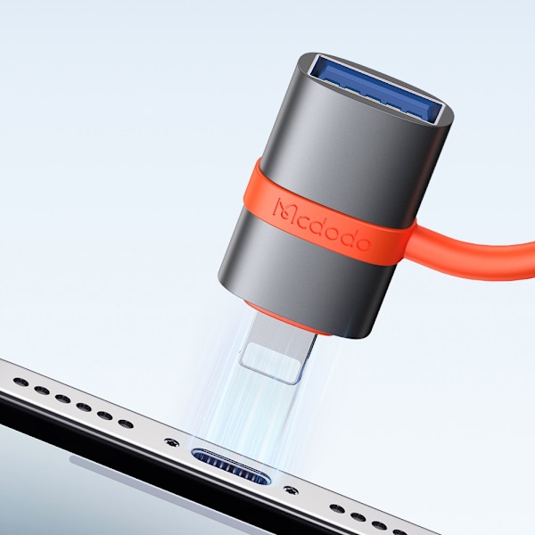 MCDODO ADAPTER USB-A 3.0 TILL LIGHTNING ADAPTER IPHONE IPAD 3A OTG