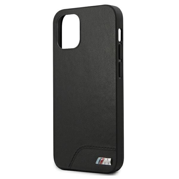 BMW M COLLECTION SMOOTH PU COVER TIL IPHONE 12 MINI - SORT