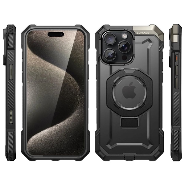 SUPCASE UB GRIP MAG ETUI MED MAGSAFE TIL IPHONE 16 PRO MAX - SORT