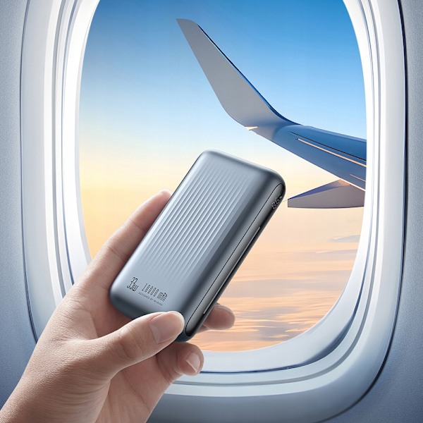 MCDODO POWERBANK 10000MAH MED DISPLAY 2X USB USB-C 33W + USB-C PD-KABEL