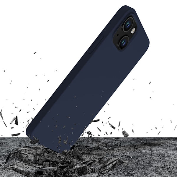 APPLE IPHONE 15 PLUS - 3MK SILICONE CASE DARK NAVY