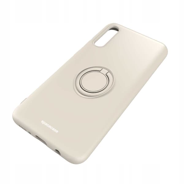 Spacecase Silikoncase Ring För Samsung Galaxy A50 Bone Cover