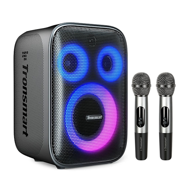 TRONSMART HALO 200 120W TRÅDLØS HØJTTALER + 2 MIKROFONER - SORT