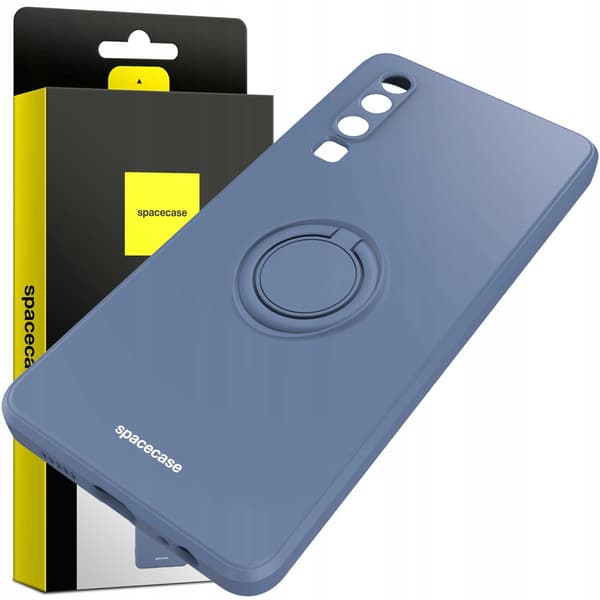 Spacecase Silikon Ringfodral Till Huawei P30 Blåt Väska