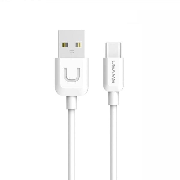 USAMS U-Turn USB-C-kabel 1m vit/vit 2A TCUSBXD02 (US-SJ099)