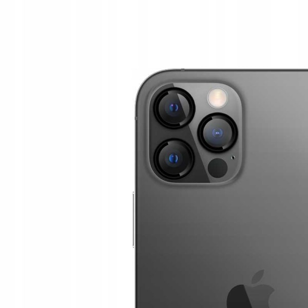 Spacecase Case Cover Till Iphone 12 Pro Max Sc Camera Ring Svart