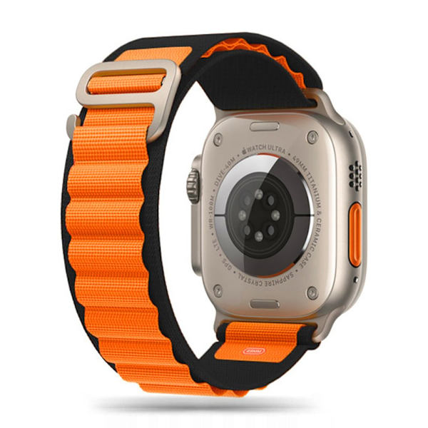 TECH-PROTECT NYLON PRO APPLE WATCH 4 / 5 / 6 / 7 / 8 / 9 / SE / ULTRA 1 / 2 (42 / 44 / 45 / 49 MM) SORT / ORANGE