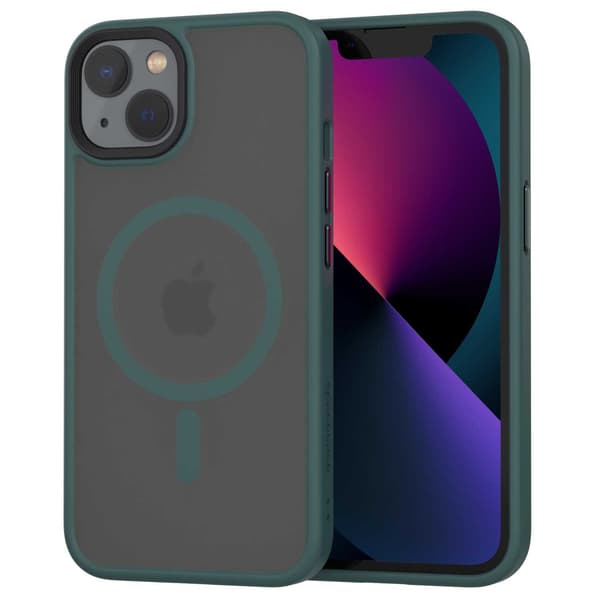 Spacecase Hybrid Case För Iphone 13 För Magsafe Mörkgrön
