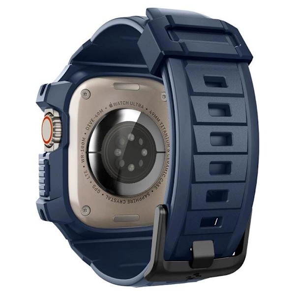 Spigen Rugged Armor Pro-deksel til Apple Watch Ultra 1/2 (49 mm) - Marineblå