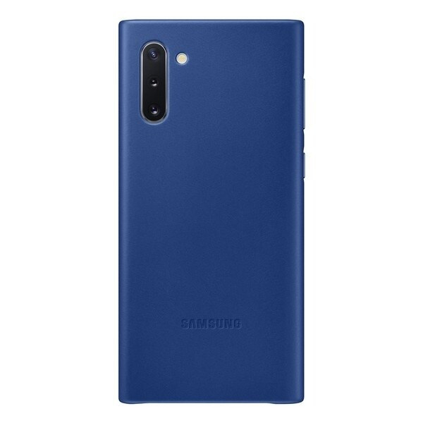 Samsung EF-VN970LL Note 10 N970 fodral blå/blå läderfodral
