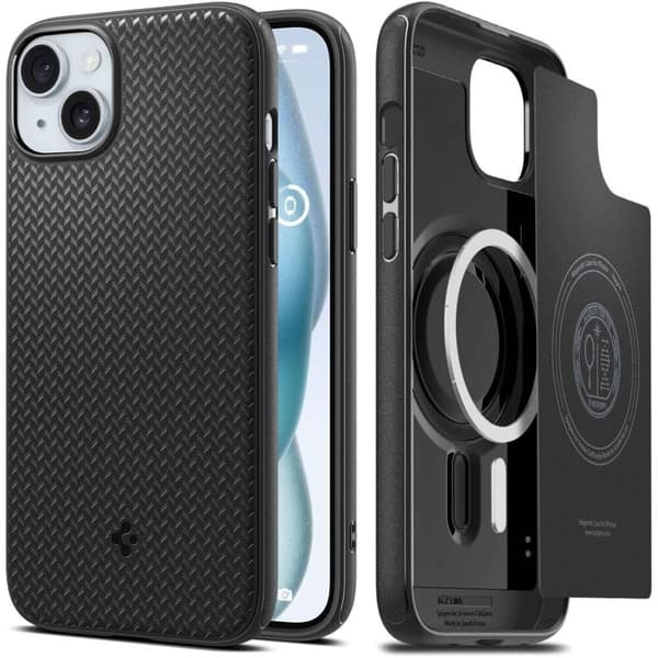 SPIGEN MAG ARMOR MAGSAFE IPHONE 15 MATT SVART
