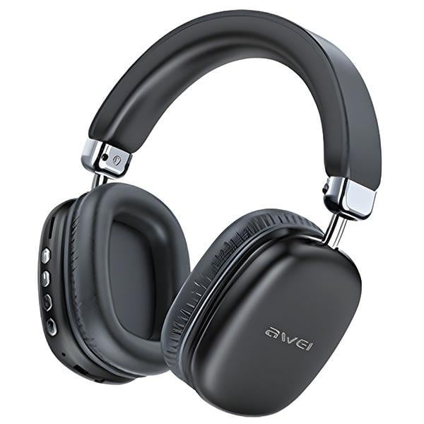 AWEI AT7 Bluetooth on-ear hörlurar svart/svart