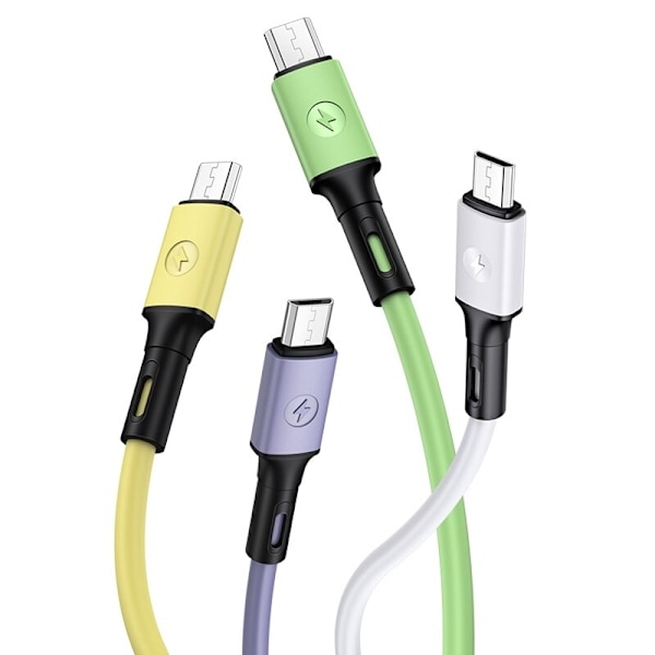 USAMS-kabel U52 microUSB 2A snabbladdning 1m grön/grön SJ435USB02 (US-SJ435)