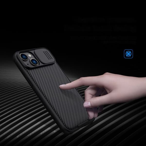 NILLKIN CASE CAMERA COVER TIL IPHONE 14+ GRØN