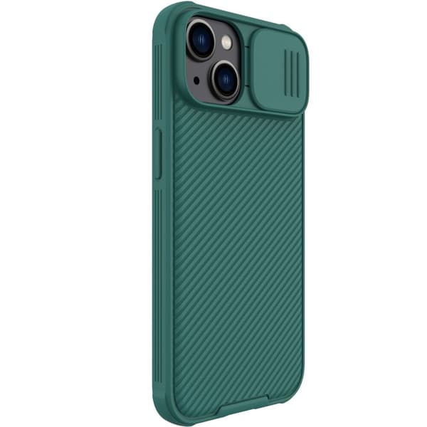 NILLKIN CASE CAMERA COVER TIL IPHONE 14+ GRØN