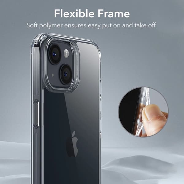 ESR ICE SHIELD ETUI TIL IPHONE 15 PLUS - GENNEMSIGTIG