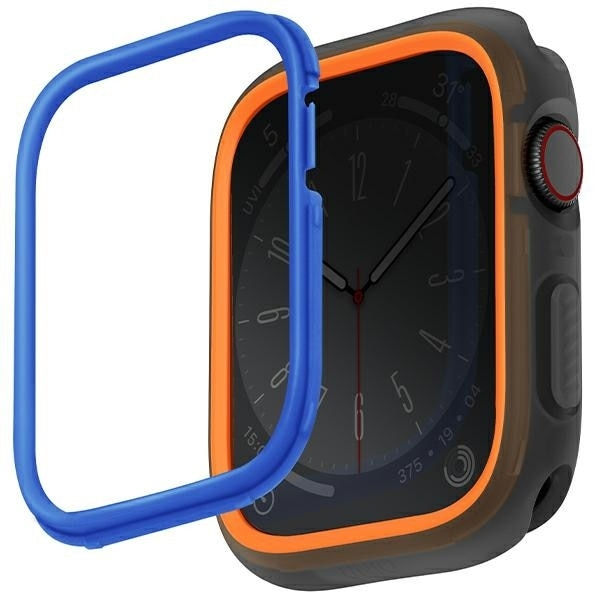 UNIQ fodral Moduo Apple Watch Series 4/5/6/7/8/9/SE/SE2 44/45 mm orange-blå/orange-blå