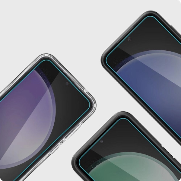 SPIGEN ALM GLAS.TR HÆRDET GLAS TIL SAMSUNG GALAXY S23 FE - 2 STK.