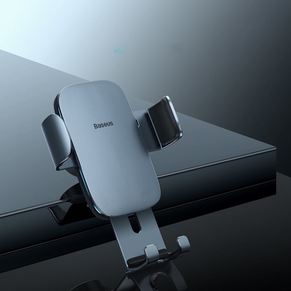 Baseus Metal Age Gravity Bracket for rund billuftventil mørk grå (SUJS030013)