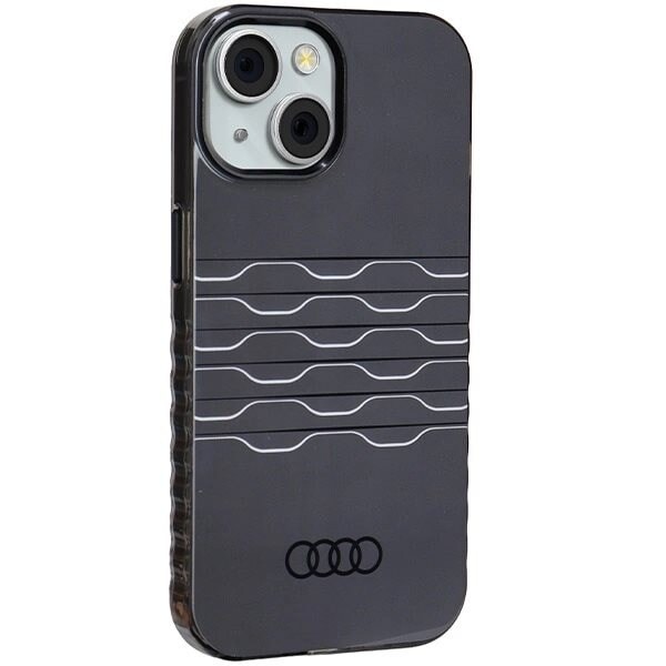 AUDI IML MAGSAFE ETUI TIL IPHONE 15 / 14 / 13 - SORT