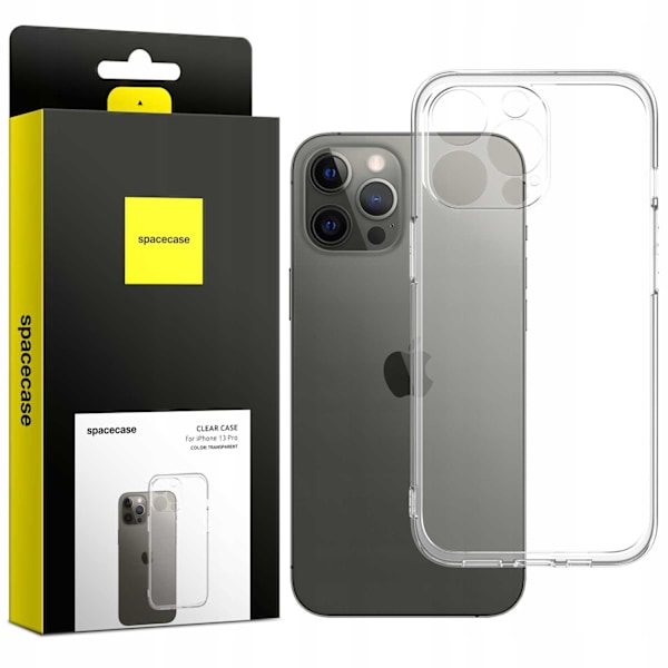 Spacecase Case Cover Till Iphone 13 Pro Clear Transparent Baksida