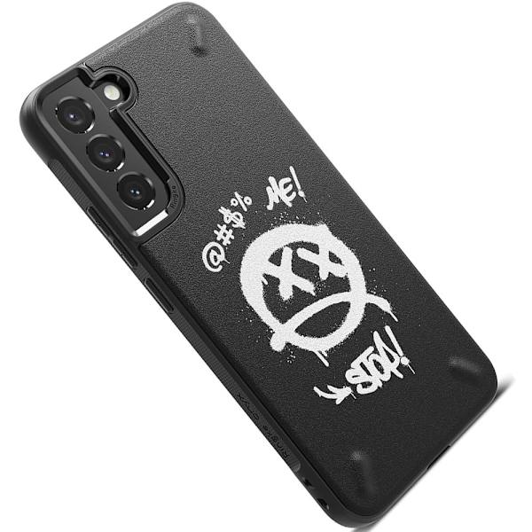 Ringke Onyx Design slitesterkt beskyttelsesdeksel Samsung Galaxy S22+ (S22 Plus) svart (Graffiti) ()