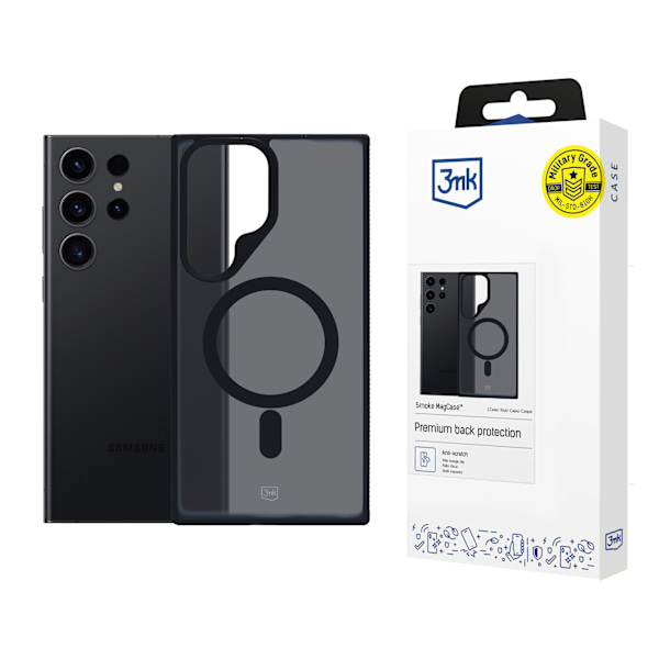 SAMSUNG GALAXY S23 ULTRA - 3MK SMOKE MAGCASE