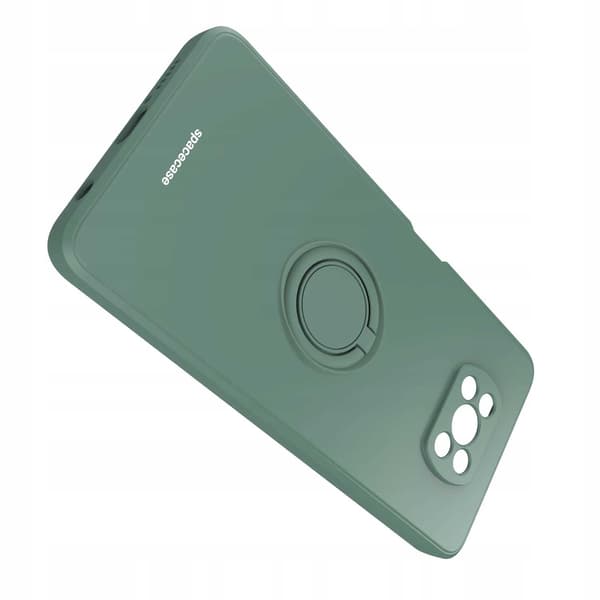 Spacecase Silikonecase Ring För Poco X3 Pro Nfc Mörkgrön Skydd