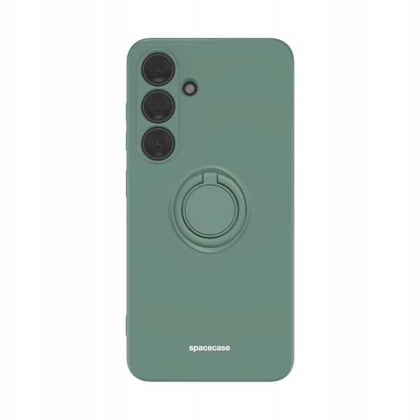 Spacecase Silikonecase Ring För Samsung Galaxy S24 Mörkgrön