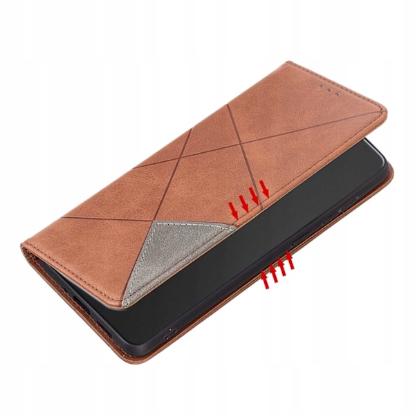 Zaps Origami Plånboksfodral För Motorola G04 G24 G24 Power Brunt Skydd