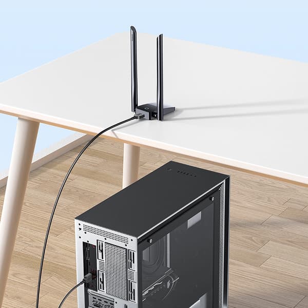 BASEUS FASTJOY B01317600111-05 1300 MB/S USB NETVÆRKSKORT - SORT