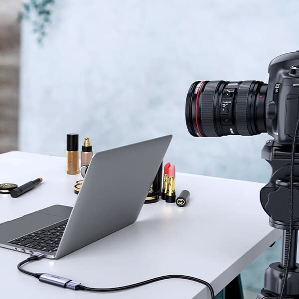 Micro HDMI - HDMI 2.1 8K adapterkabel 2m Ugreen HD164 - grå