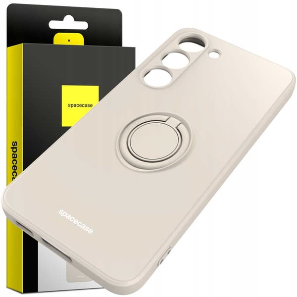 Spacecase Silikon Case Ring För Samsung Galaxy S23 Bone Case Cover