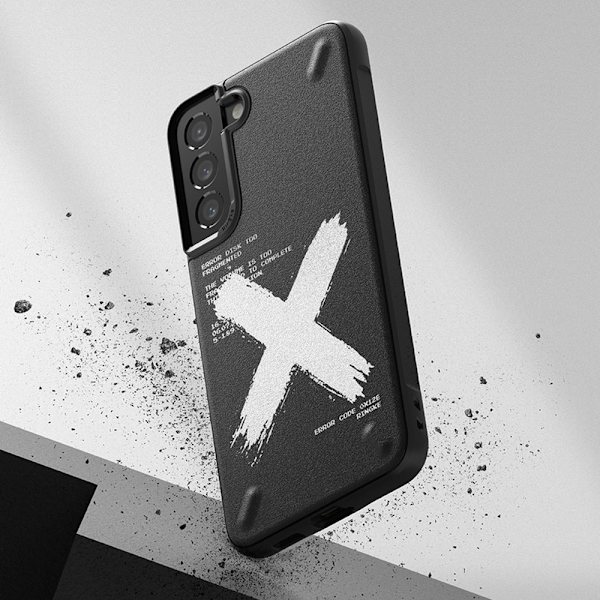 Ringke Onyx Design slitesterkt beskyttelsesdeksel Samsung Galaxy S22+ (S22 Plus) svart (Graffiti) ()