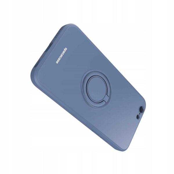 Spacecase Silikonecase Ring För Iphone 6 6S Blå