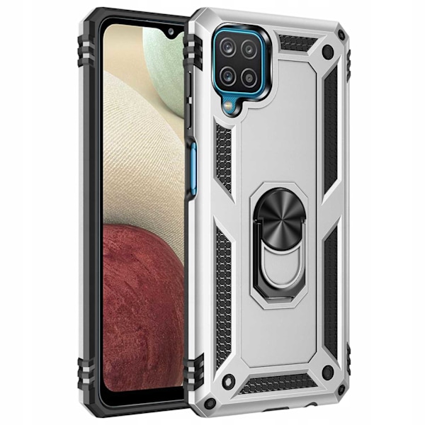 Spacecase Case Ring Nx Cover För Samsung Galaxy A12 Silver